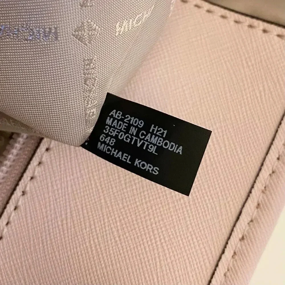 Michael Kors Purse Jet Set Travel Large Tote Leather - Picture 6 of 8